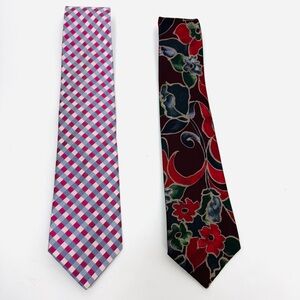 2 Mens Silk Ties